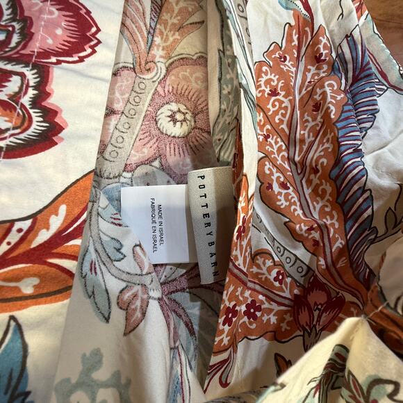 Pottery Barn Dierder Lot of 3 Pillow Shams Palampore Cotton  Floral Euro PP7 - Picture 12 of 13
